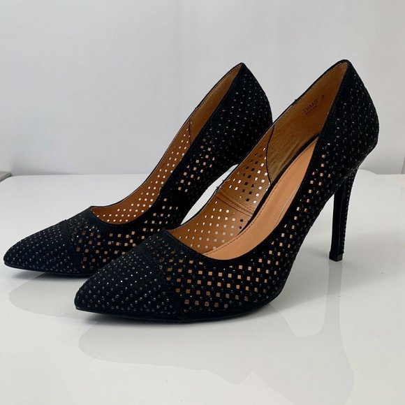 Report Jackee Women's High Heel Black Shoes Size 8 - Picture 3 of 6